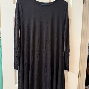 Old Navy Classic Black Long Sleeve Dress